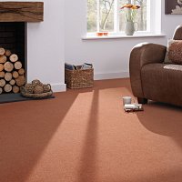 Glenshee burnt orange wool carpet